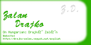 zalan drajko business card